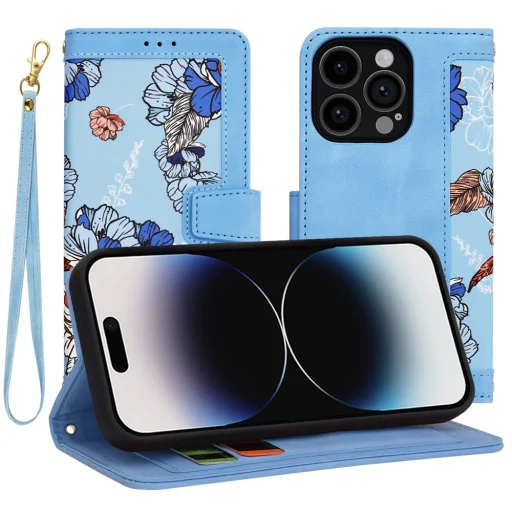 Apple iPhone 14 Pro Techsuit - FlipCraft - Vibrant Blue tok - 1