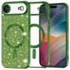 iPhone 17 Air Techsuit - Luxury Glitter MagSafe - Deep Green tok thumbnail
