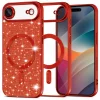 iPhone 17 Air Red Techsuit - Luxury Glitter MagSafe tok thumbnail