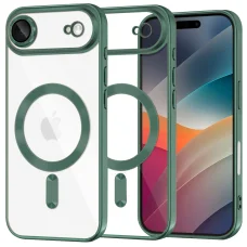 iPhone 17 Air Deep Green Techsuit - Luxury Crystal MagSafe tok