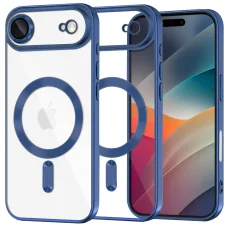 iPhone 17 Air Deep Blue Techsuit Luxury Crystal MagSafe tok