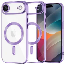 iPhone 17 Air Light Purple Techsuit - Luxury Crystal MagSafe tok