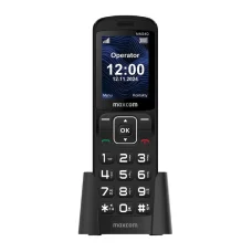 Mobiltelefon - MAXCOM MM 34D 4G FEKETE + töltő dokkoló