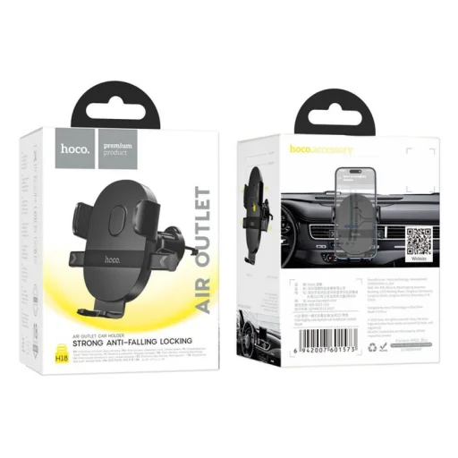 Hoco H18 autós telefontartó, 4.5 - 7 hüvelykes, fekete - 6