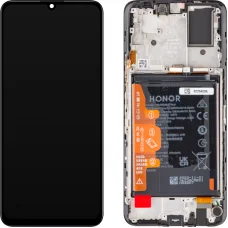 LCD kijelzőmodul Honor X7-hez, akkumulátorral, fekete