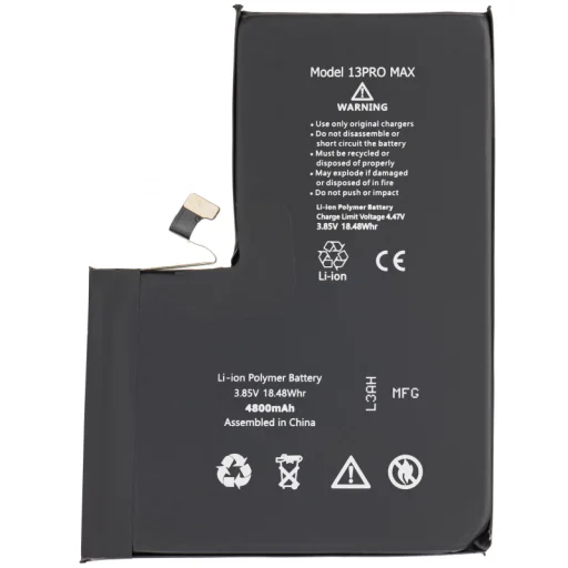 Apple iPhone 13 Pro Max akkumulátor, 4800mAh nagy kapacitású - 1