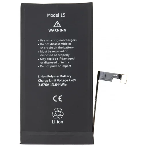Akkumulátor Apple iPhone 15-hez, 3520mAh nagy kapacitású - 1