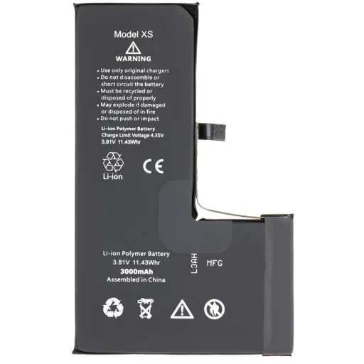 Akkumulátor Apple iPhone XS-hez, 3000mAh Nagy Kapacitású - 1