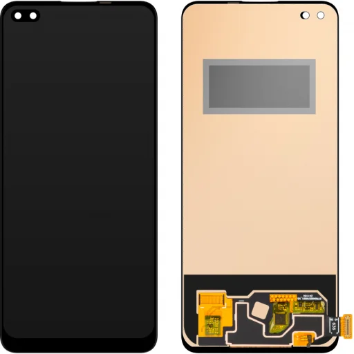 LCD Kijelzőmodul MP Oppo A93 / F17 Pro / Reno4 / Reno4 5G / Reno4 Lite, keret nélkül, utángyártott, fekete kijelzőmodul - 1