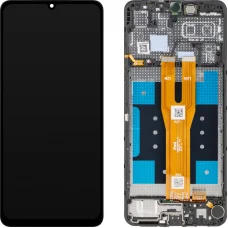 LCD kijelző modul MP Samsung Galaxy A06 A065, utángyártott, fekete, kijelző