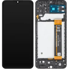 LCD kijelzőmodul MP Samsung Galaxy A13 A135 / A13 A137 / M13 M135 készülékhez, Utángyártott, Fekete