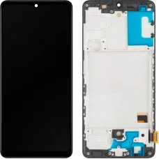 LCD Kijelzőmodul MP Samsung Galaxy A41 A415, Utángyártott, Fekete
