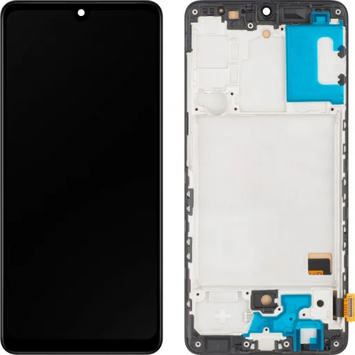 LCD Kijelzőmodul MP Samsung Galaxy A41 A415, Utángyártott, Fekete - 1