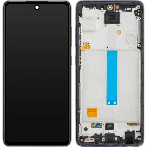 LCD Kijelző Modul MP Samsung Galaxy A52 5G A526 / A52 A525 / A52s 5G A528, Utángyártott, Fekete - 1