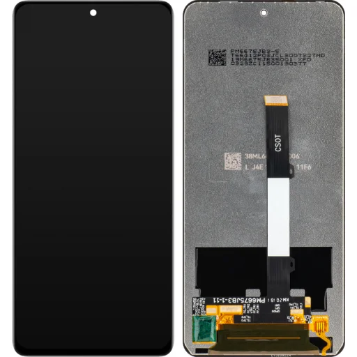LCD Kijelzőmodul MP Xiaomi Mi 10T Lite 5G / Poco X3 / X3 NFC / X3 Pro / Redmi Note 9 Pro 5G készülékhez, keret nélkül, utángyártott, fekete - 1