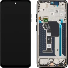 LCD kijelzőmodul Motorola Moto G56-hoz, Fekete Oyster