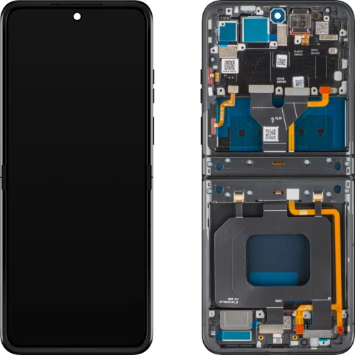 LCD kijelzőmodul Motorola Razr 2024 / Razr 50-hez, belső rész, Koala szürke (acélgyapot) - 1