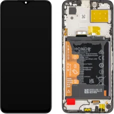 Honor X6 LCD kijelzőmodul akkumulátorral, Éjfekete