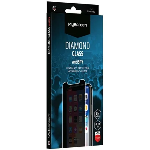 iPhone 17 Pro Max MyScreen AntiSPY Diamond Glass betekintésvédő üvegfólia - 1