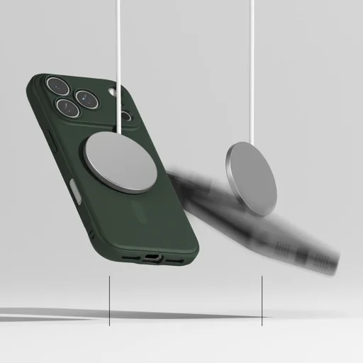 iPhone 17 Pro Ringke Onyx Magnetic Magsafe sötétzöld tok - 6