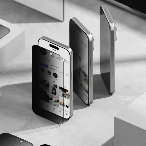 iPhone 17 Pro Max Ringke Easy Slide 2-csomag privát üvegfólia - 3