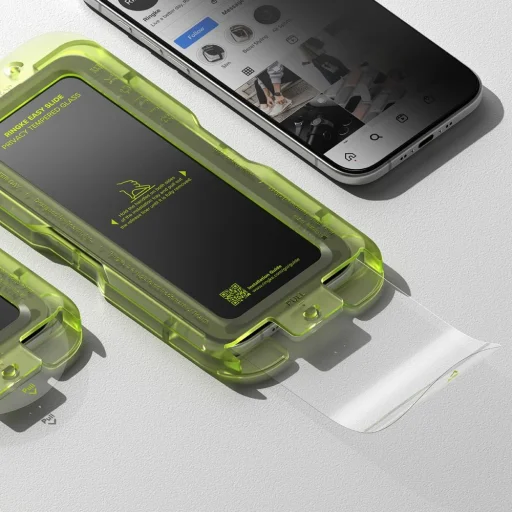 iPhone 17 Air Ringke Easy Slide 2-csomagos privát üvegfólia - 5