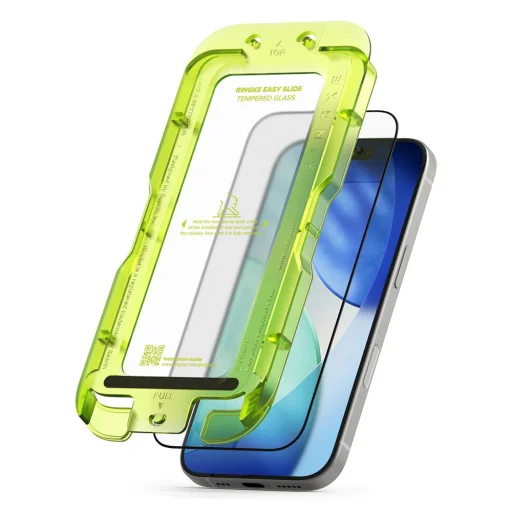 iPhone 17 Ringke Easy Slide 2-pack fekete üvegfólia - 2