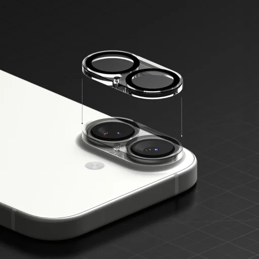 iPhone 17 Ringke Camera Full Cover 2-pack üvegfólia Fekete - 6