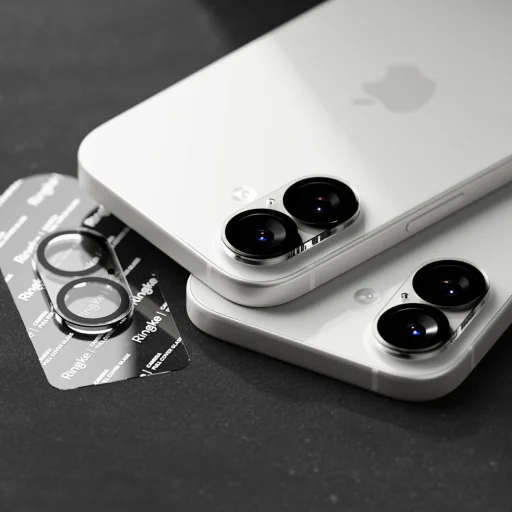 iPhone 17 Ringke Camera Full Cover 2-pack üvegfólia Fekete - 7