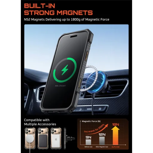 iPhone 17 Pro Desert Gold Supcase Ub Grip Mag Magsafe tok - 5