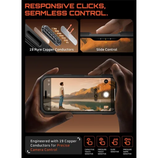 iPhone 17 Pro Supcase UB Grip Pro Mag Magsafe fekete tok - 6