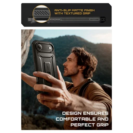 iPhone 17 Air tok Supcase Unicorn Beetle Pro Fekete - 5