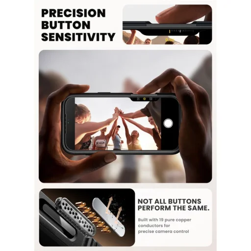 iPhone 17 Pro Max Supcase IBLSN Ares Flip Mag Magsafe fekete tok - 4