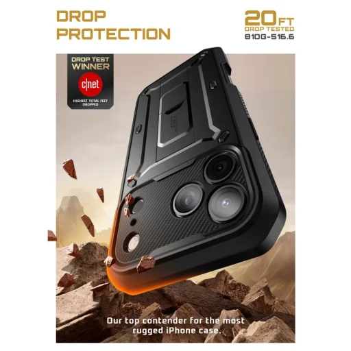 iPhone 17 Pro fekete Supcase Unicorn Beetle Pro tok - 2