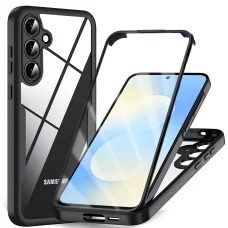 Samsung Galaxy S25 FE Fekete Techsuit - ColorVerse 360 Series + Képernyővédő tok