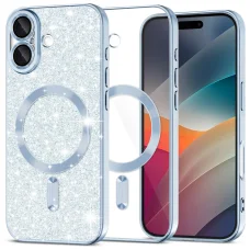 iPhone 17 Light Blue Techsuit Luxury Glitter MagSafe tok
