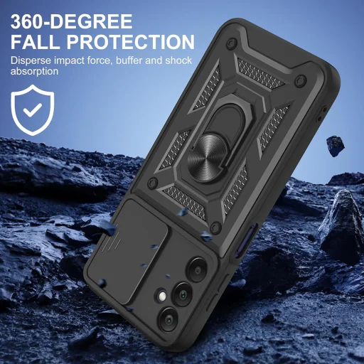 Samsung Galaxy A17 5G Techsuit - CamShield Series - Black tok - 3