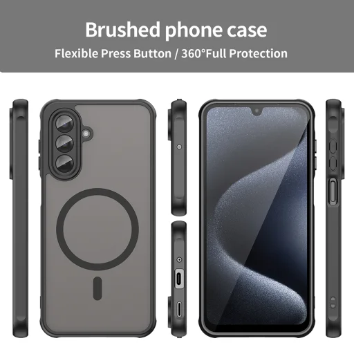 Samsung Galaxy A17 5G Techsuit - HaloFrost II MagSafe - Black tok - 9