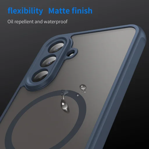 Samsung Galaxy A17 5G Techsuit HaloFrost II MagSafe - Tengerészkék tok - 11