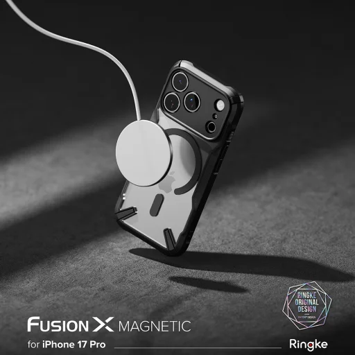 iPhone 17 Pro Max Fekete Ringke Fusion X MagSafe tok - 5
