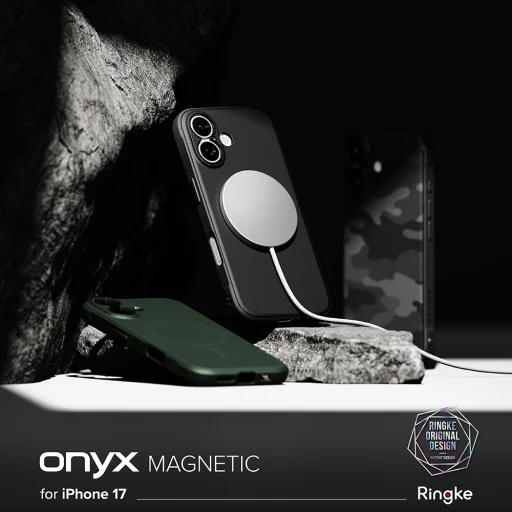 iPhone 17 Fekete Ringke Onyx MagSafe tok - 13