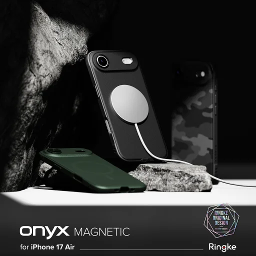 iPhone 17 Air Camo Black Ringke - Onyx MagSafe tok - 9