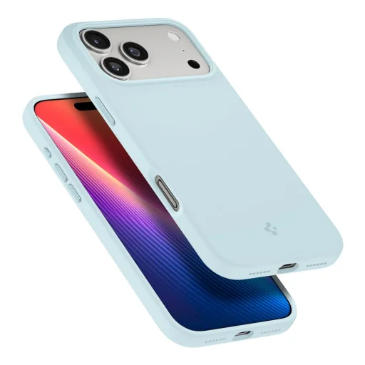 iPhone 17 Pro Max Spigen Silicone Fit Mag Magsafe tok Kék - 8