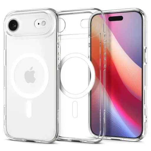 iPhone 17 Air Spigen Ultra Hybrid Mag Magsafe átlátszó/fehér tok - 1