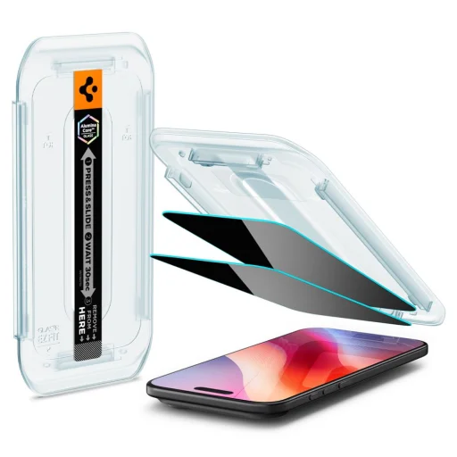 iPhone 17 Air Spigen Glas.tr "Ez Fit" 2-pack privát üvegfólia - 2