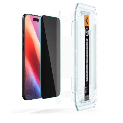 iPhone 17 Air Spigen Glas.tr "Ez Fit" 2-pack privát üvegfólia - 7