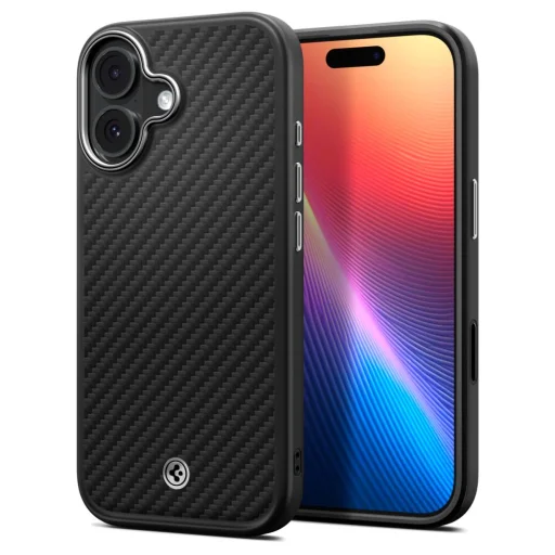 iPhone 17 Spigen Enzo Aramid "T" Magsafe Fekete/Ezüst tok - 1