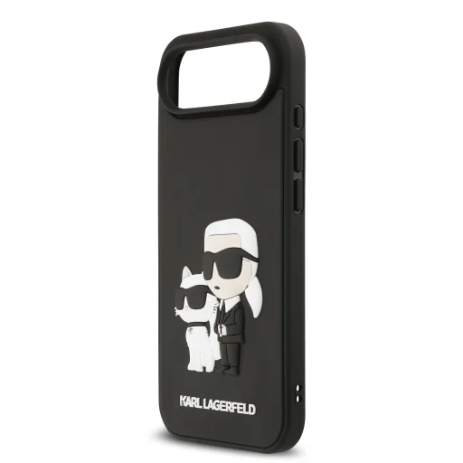  iPhone 17 Air Karl Lagerfeld 3D Gumi Karl és Choupette fekete tok - 5