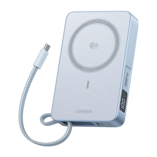 Ugreen MagFlow PB773 Magsafe powerbank 10000mAh, Qi2 25W (Szürke) - 1