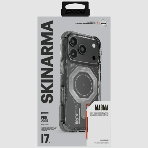 iPhone 17 Pro Skinarma Magma tok Mágneses Töltés Grafit - 2